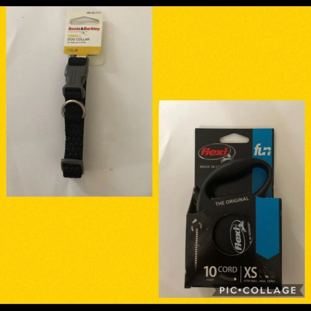 XS leash up to 18lbs Boots and Barley Small collar